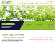 Tablet Screenshot of gardengateapartments.com